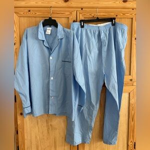 Puritan Light Blue Mens Pajama Set Sz XXXL